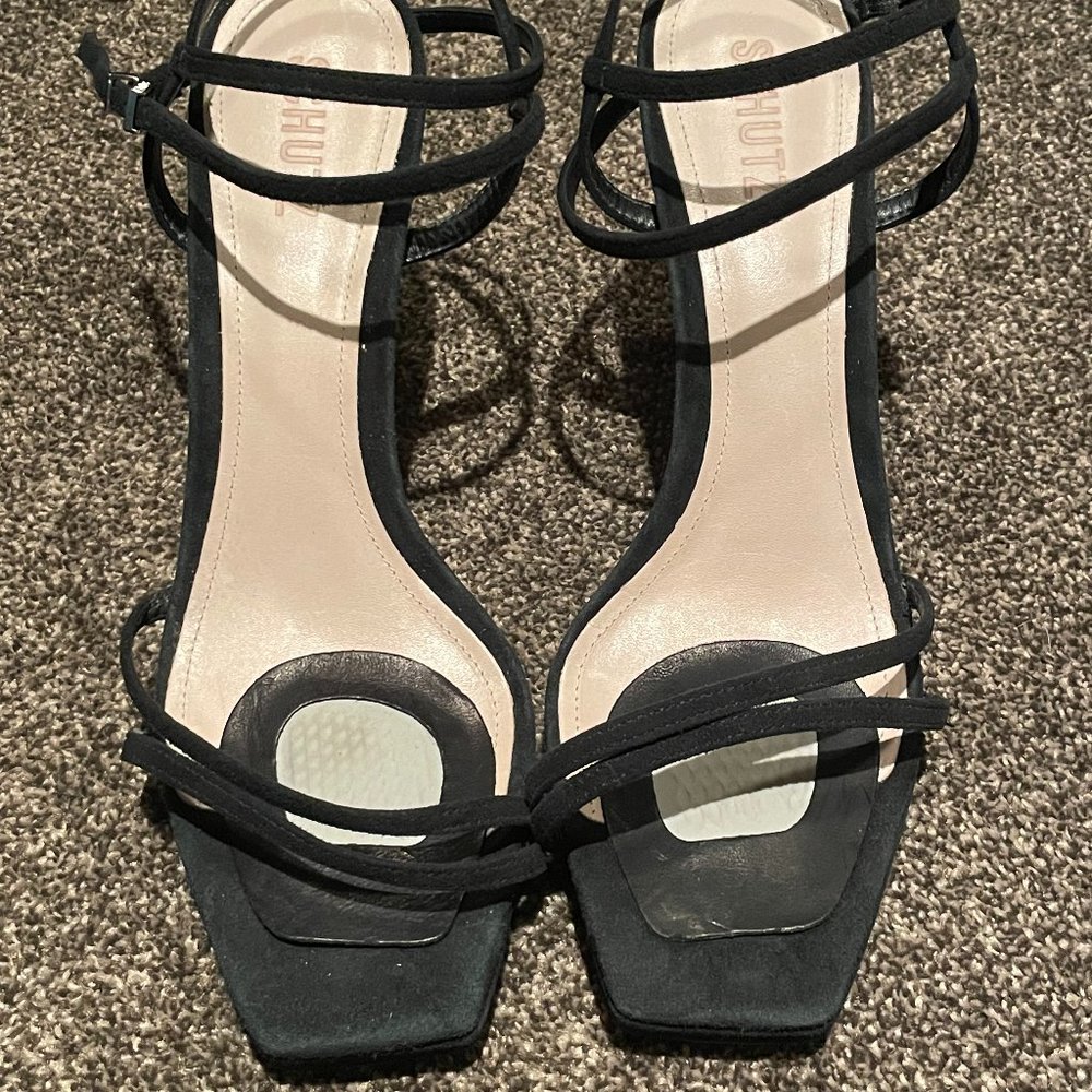 Schutz Strappy Black Heels - 10.5